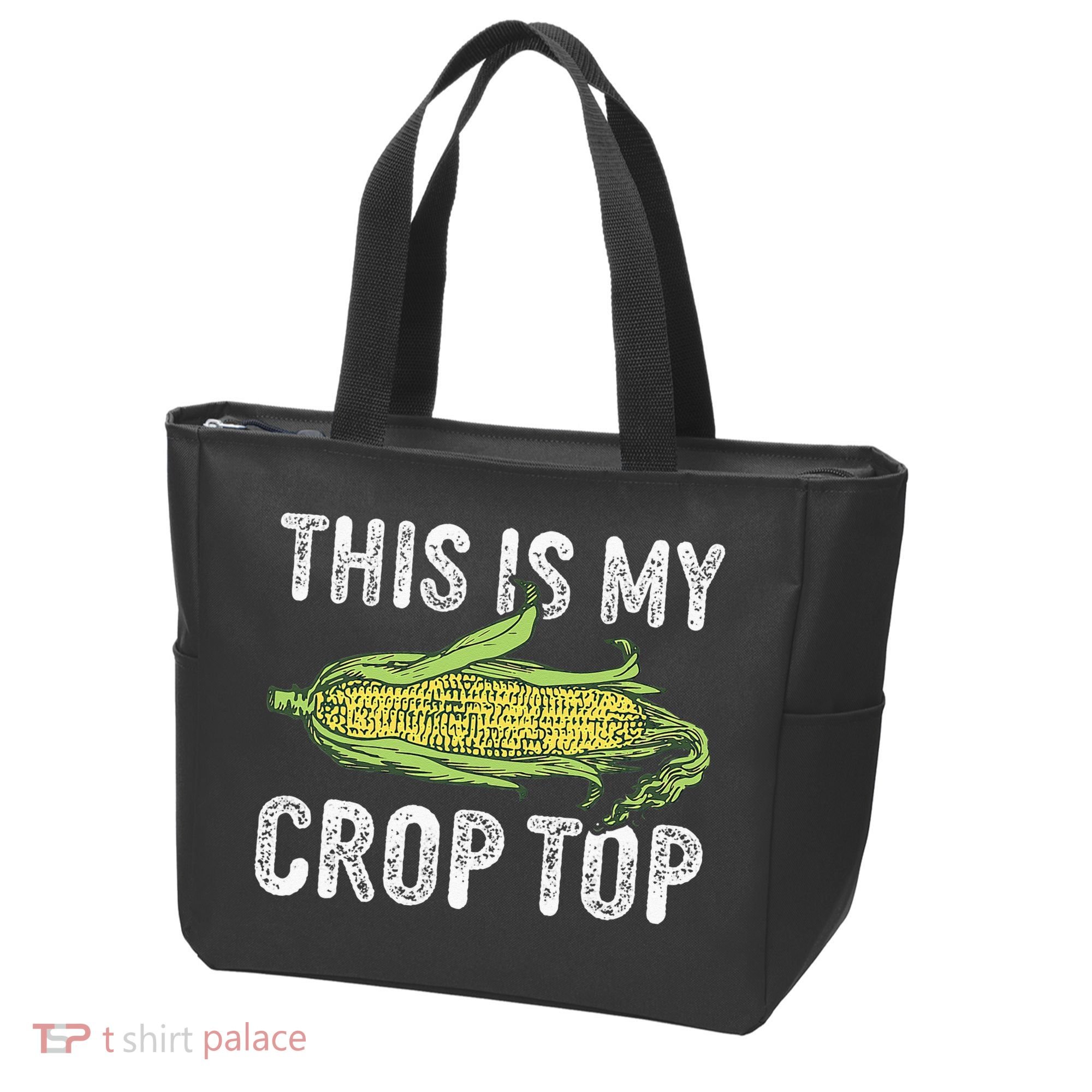 This Is My Crop Top Funny Farmer Farming Corn Lover Tote Bag