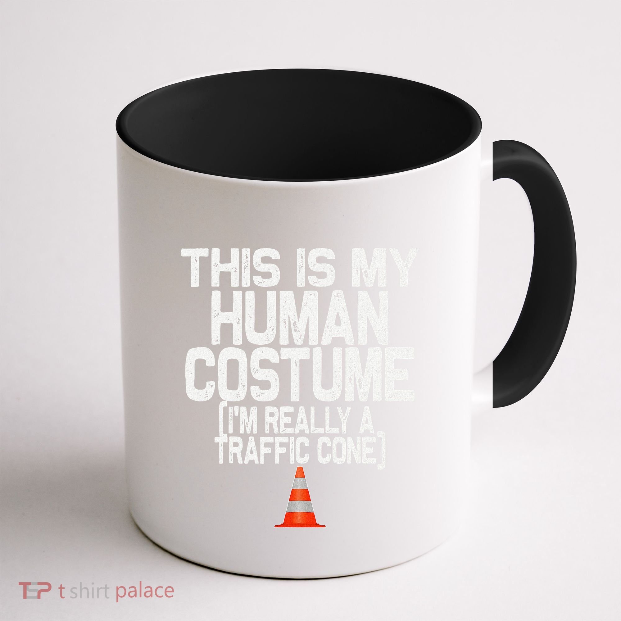 This Is My Human Costume Im Really A Traffic Cone Halloween Coffee Mug