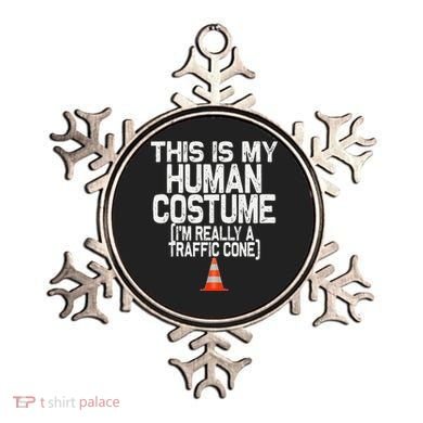 This Is My Human Costume Im Really A Traffic Cone Halloween Ornament