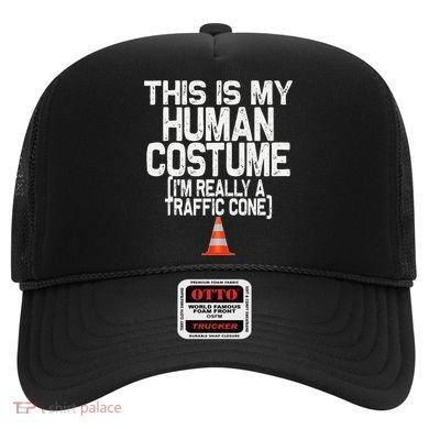 This Is My Human Costume Im Really A Traffic Cone Halloween Hat