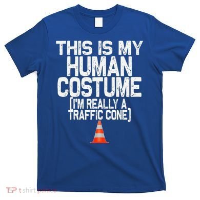 This Is My Human Costume Im Really A Traffic Cone Halloween T-Shirt
