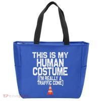 This Is My Human Costume Im Really A Traffic Cone Halloween Tote Bag thumb 0