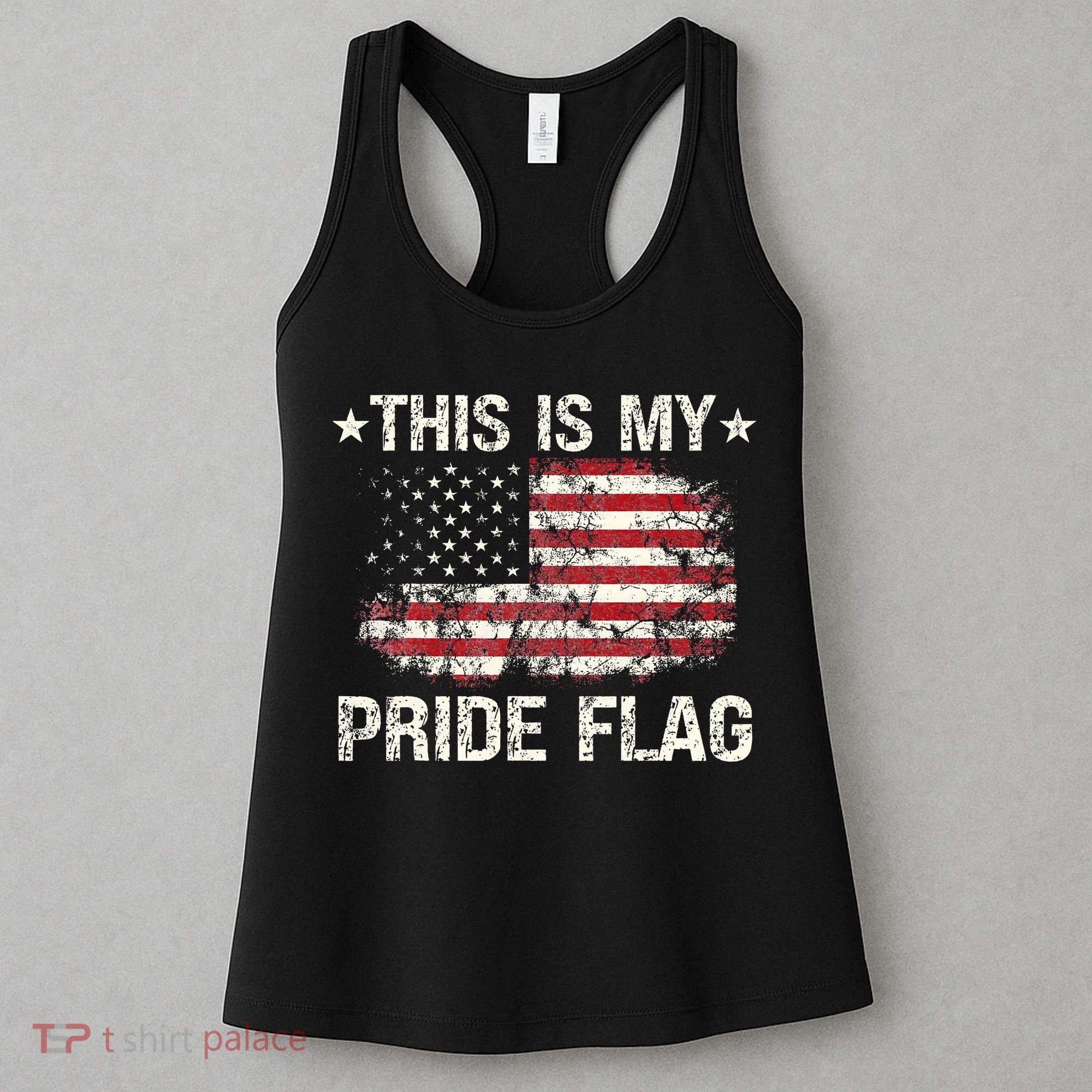 This Is My Pride Flag USA American 4th of July Patriotic Women's Tank Top