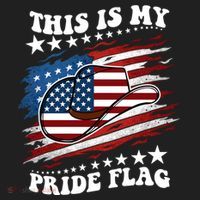 This Is My Pride Flag Usa American 4th Of July Cowboy Hat Beanie thumb 2