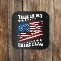 This Is My Pride Flag Usa American 4th Of July Cowboy Hat Coaster thumb 0