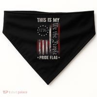 This Is My Pride Flag 1776 American 4th Of July Patriotic USA-Made Doggie Bandana thumb 0