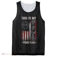 This Is My Pride Flag 1776 American 4th Of July Patriotic Mesh Reversible Basketball Jersey Tank thumb 0
