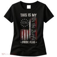 This Is My Pride Flag 1776 American 4th Of July Patriotic Women's T-Shirt thumb 0
