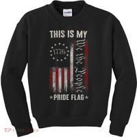 This Is My Pride Flag 1776 American 4th Of July Patriotic Kids Sweatshirt thumb 0