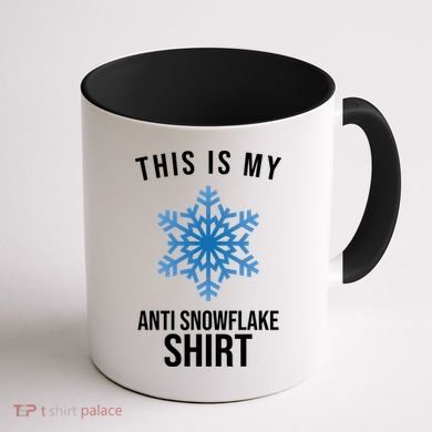 This Is My Anti Snowflake Shirt Winter Coffee Mug back