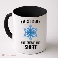 This Is My Anti Snowflake Shirt Winter Coffee Mug thumb 0