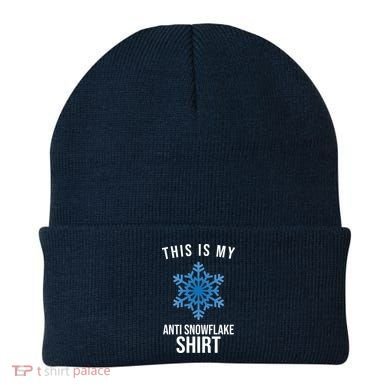 This Is My Anti Snowflake Shirt Winter Beanie