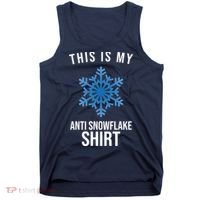 This Is My Anti Snowflake Shirt Winter Tank Top thumb 0