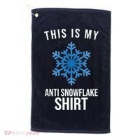 This Is My Anti Snowflake Shirt Winter Golf Towel thumb 0