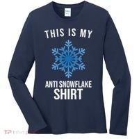 This Is My Anti Snowflake Shirt Winter Women's Long Sleeve Shirt thumb 0