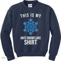 This Is My Anti Snowflake Shirt Winter Kids Sweatshirt thumb 0