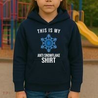 This Is My Anti Snowflake Shirt Winter Kids Hoodie thumb 3