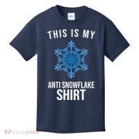 This Is My Anti Snowflake Shirt Winter Kids T-Shirt thumb 0