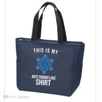 This Is My Anti Snowflake Shirt Winter Tote Bag thumb 3