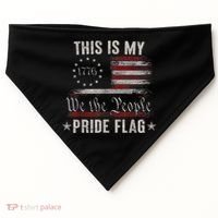 This Is My Pride Flag 1776 American 4th Of July Patriotic USA-Made Doggie Bandana thumb 0