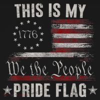 This Is My Pride Flag 1776 American 4th Of July Patriotic Women's Hoodie thumb 2