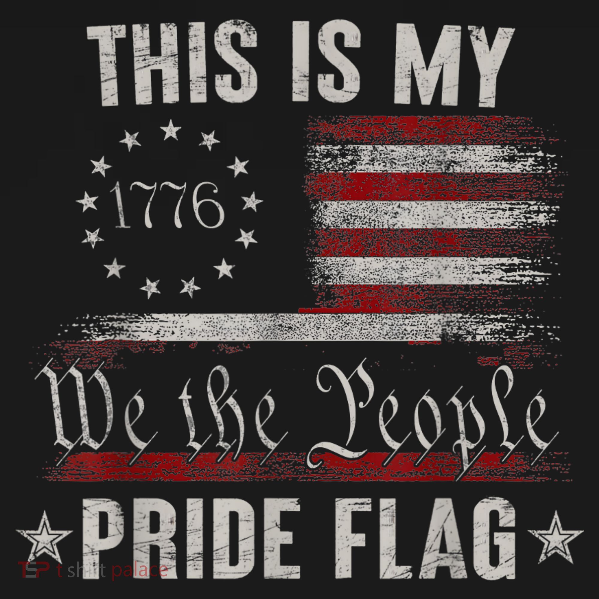 This Is My Pride Flag 1776 American 4th Of July Patriotic Women's Tank Top