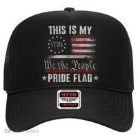 This Is My Pride Flag 1776 American 4th Of July Patriotic Hat thumb 0
