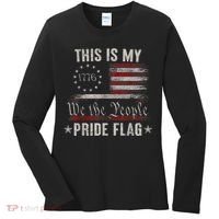 This Is My Pride Flag 1776 American 4th Of July Patriotic Women's Long Sleeve Shirt thumb 0