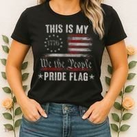 This Is My Pride Flag 1776 American 4th Of July Patriotic Women's T-Shirt thumb 2