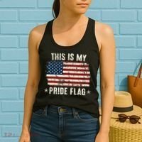 This Is My Pride Flag Usa American 4th Of July Patriotic Women's Tank Top thumb 2