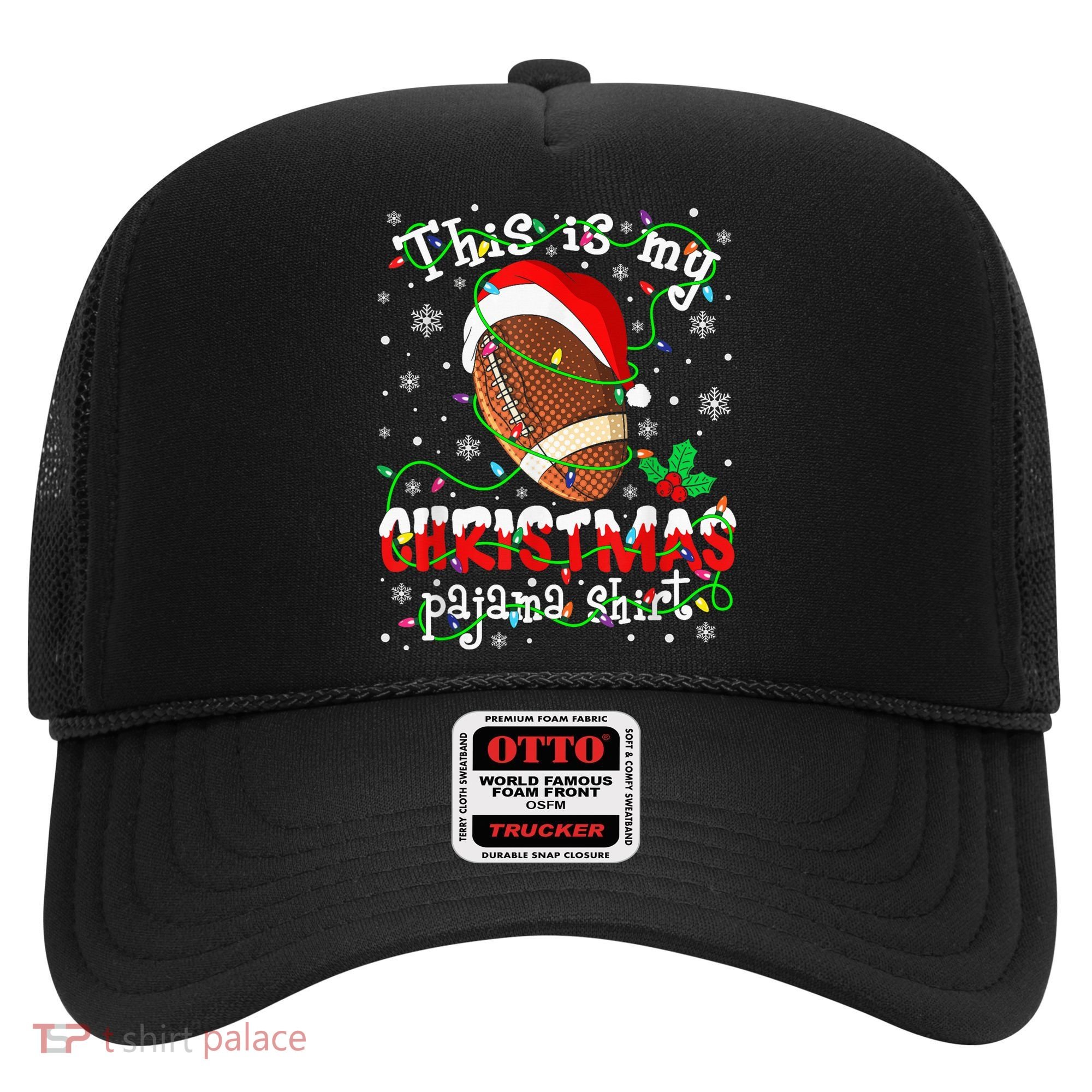 This Is My Christmas Pajama Football lovers Xmas Lights Hat