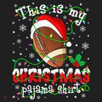 This Is My Christmas Pajama Football lovers Xmas Lights Golf Towel thumb 3
