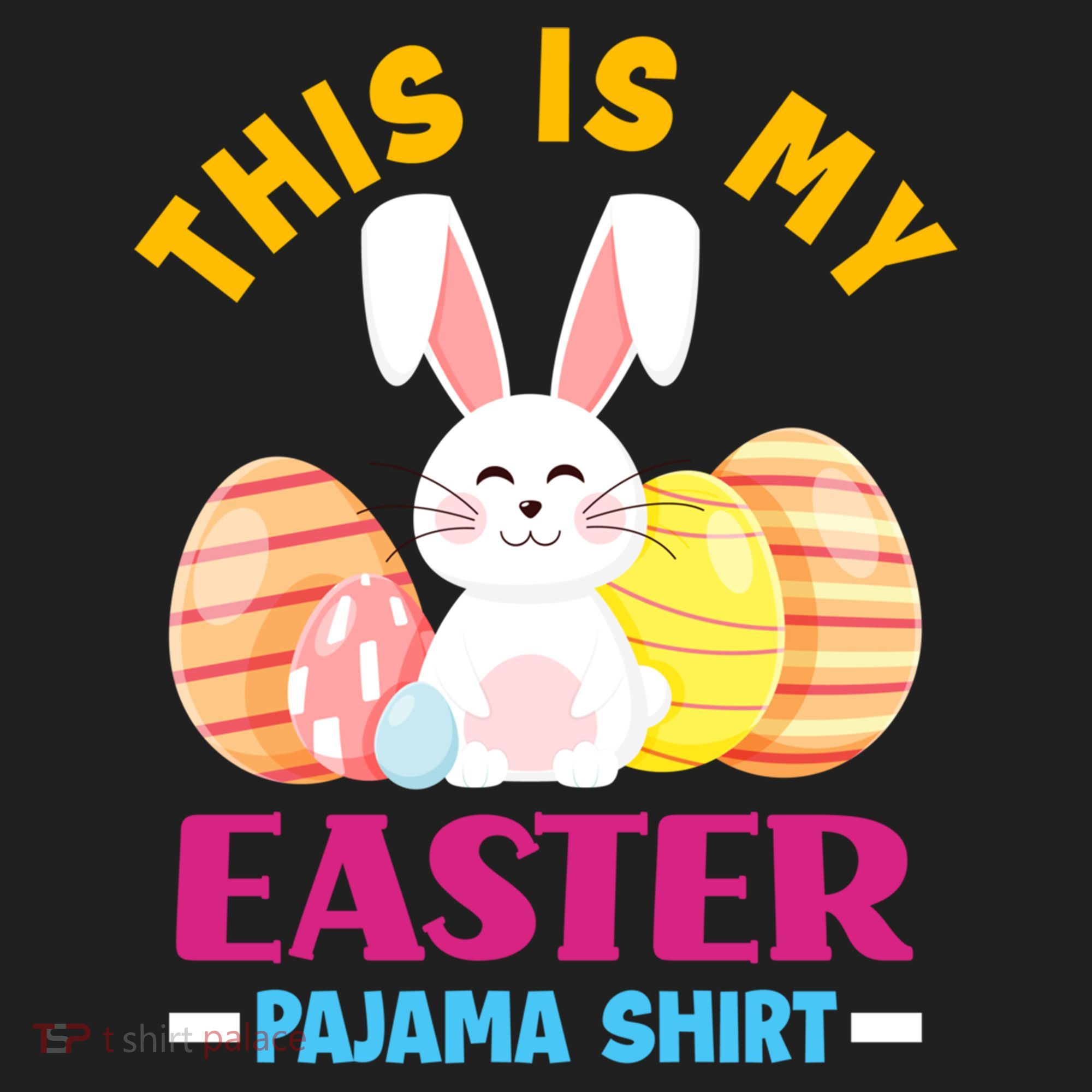 This Is My Easter Pajama Funny Gift Cute Easter Bunny Easter Eggs Gift Women's Sweatshirt
