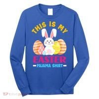 This Is My Easter Pajama Funny Gift Cute Easter Bunny Easter Eggs Gift Long Sleeve Shirt thumb 0