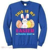 This Is My Easter Pajama Funny Gift Cute Easter Bunny Easter Eggs Gift Sweatshirt thumb 0