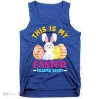 This Is My Easter Pajama Funny Gift Cute Easter Bunny Easter Eggs Gift Tank Top thumb 0