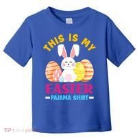 This Is My Easter Pajama Funny Gift Cute Easter Bunny Easter Eggs Gift Toddler T-Shirt thumb 0