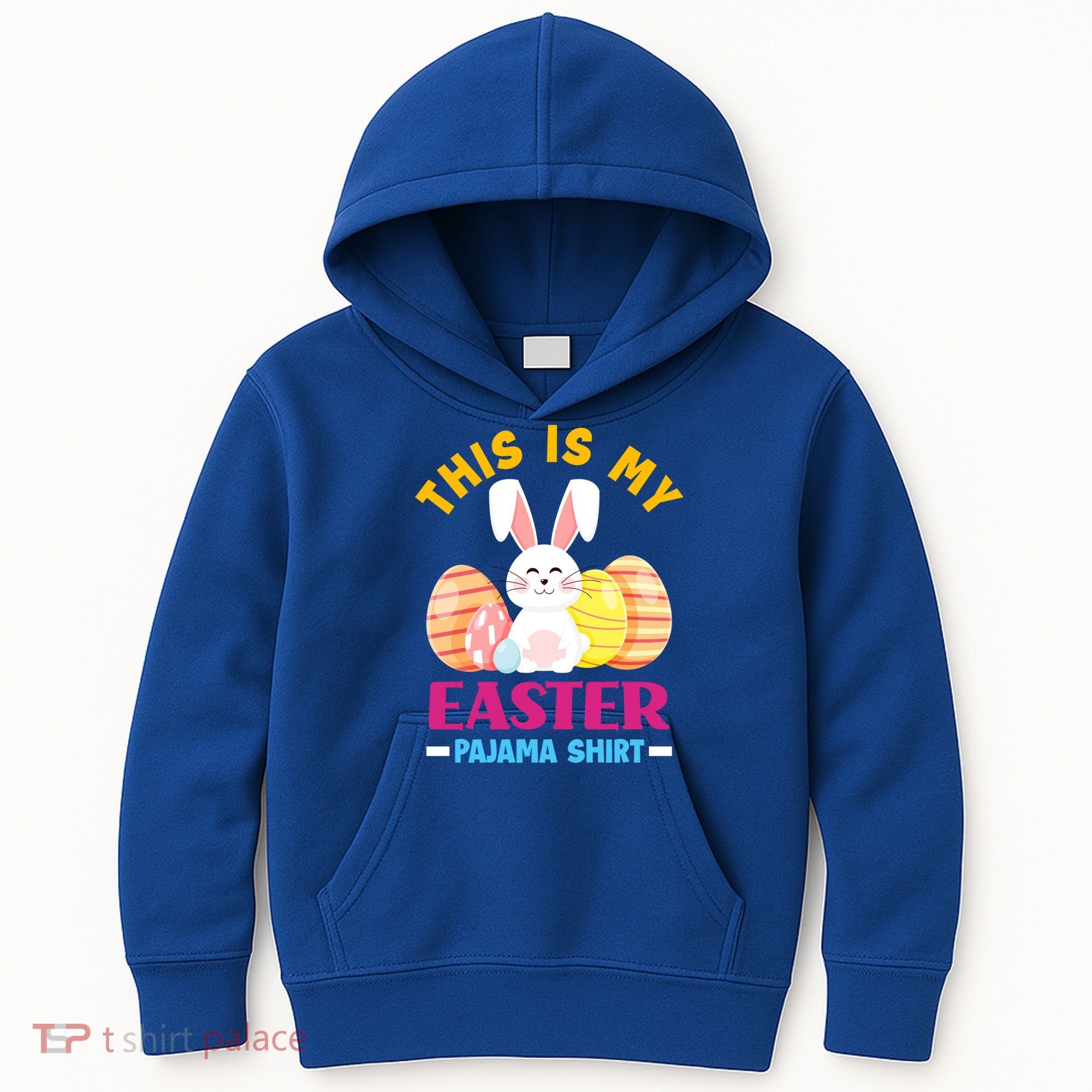 This Is My Easter Pajama Funny Gift Cute Easter Bunny Easter Eggs Gift Kids Hoodie