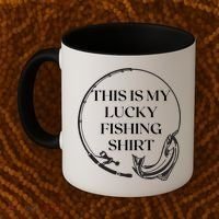 This Is My Lucky Fishing Shirt Coffee Mug thumb 2