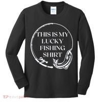 This Is My Lucky Fishing Shirt Kids Long Sleeve Shirt thumb 0