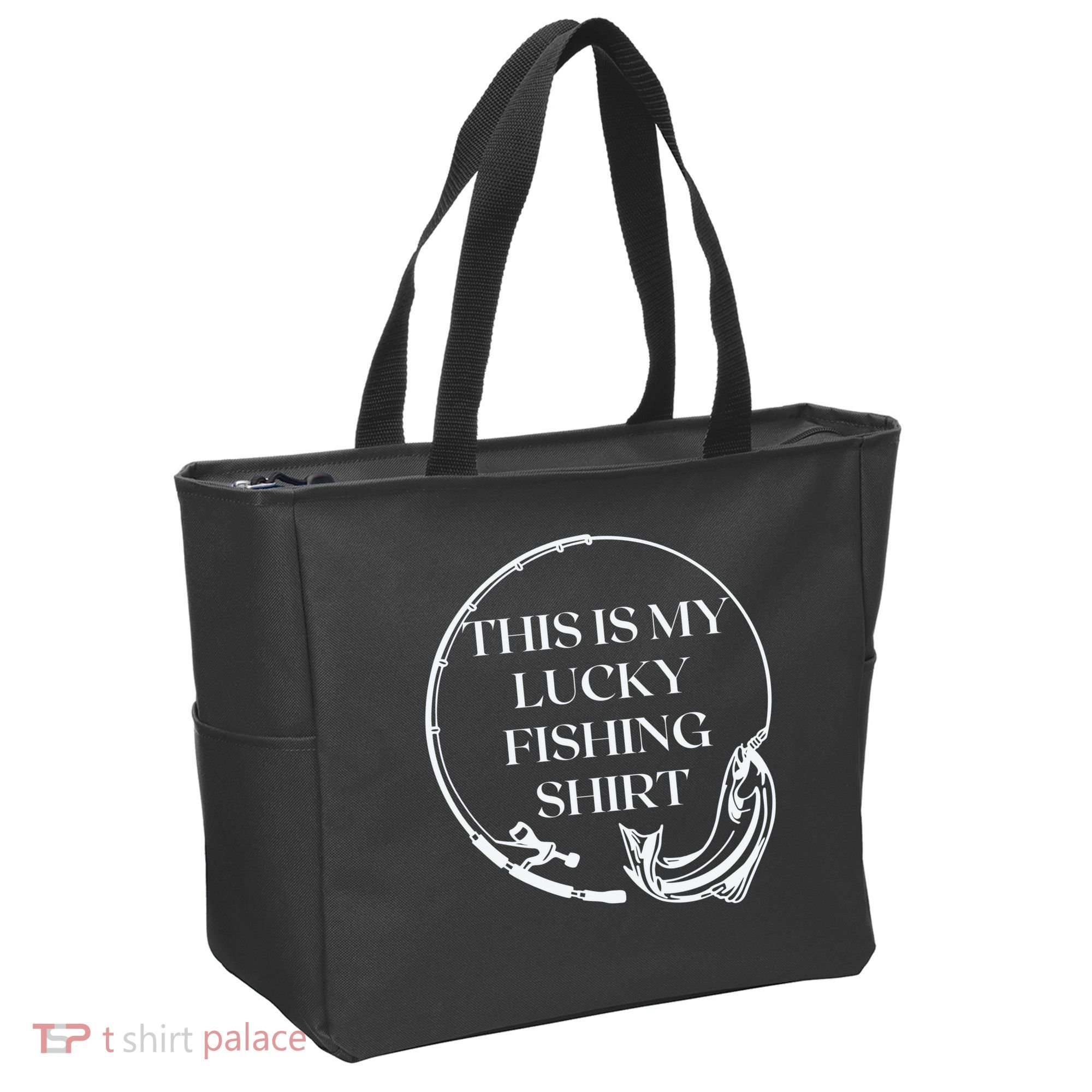 This Is My Lucky Fishing Shirt Tote Bag