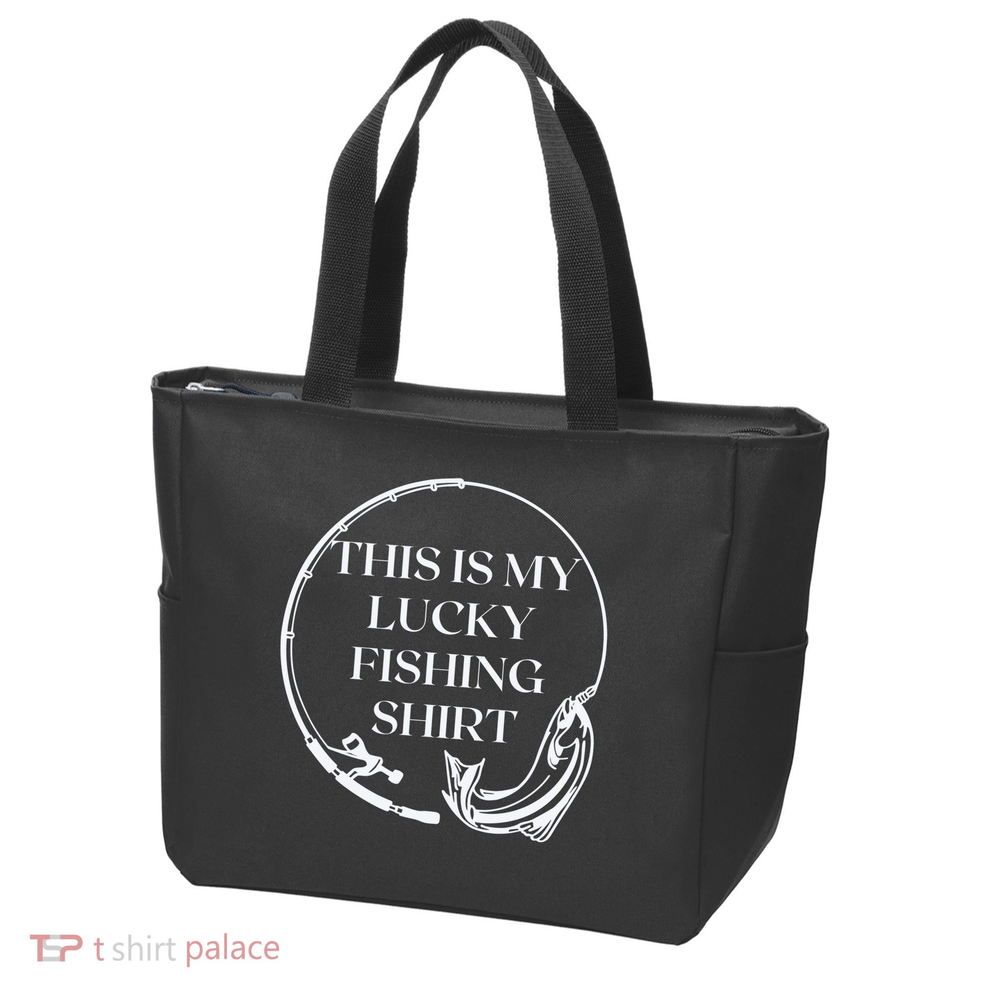 This Is My Lucky Fishing Shirt Tote Bag