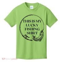 This Is My Lucky Fishing Shirt Kids T-Shirt thumb 0