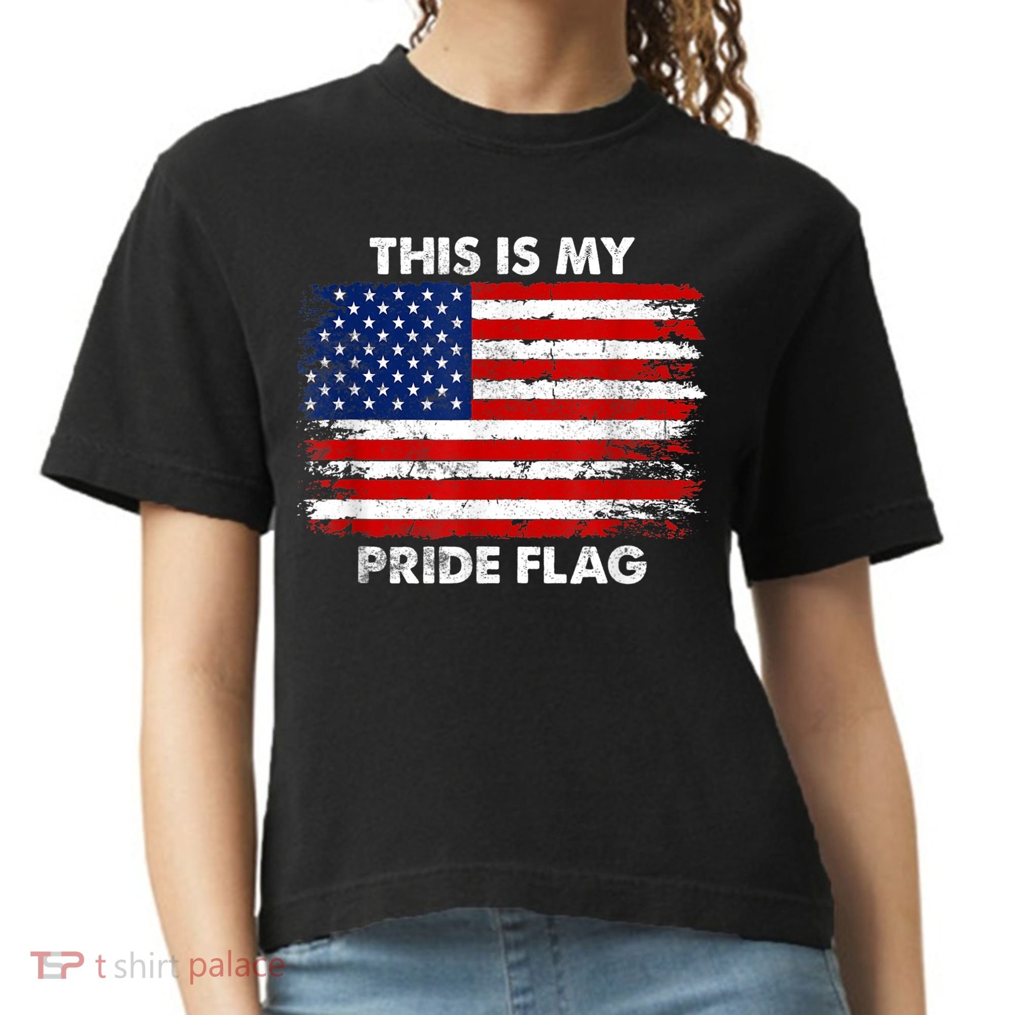 This Is My Pride Flag USA American Comfort Colors Boxy T-Shirt