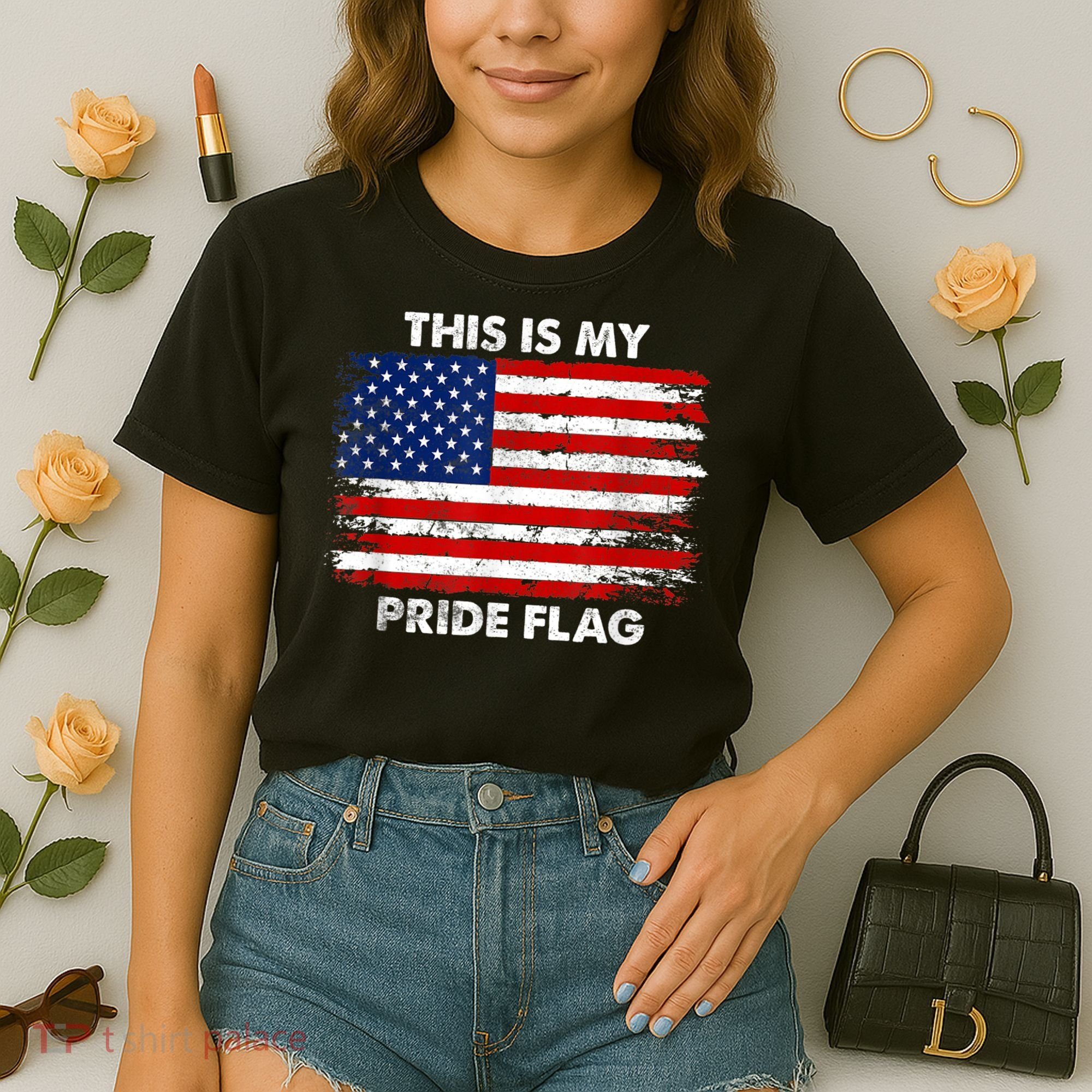This Is My Pride Flag USA American Comfort Colors Boxy T-Shirt