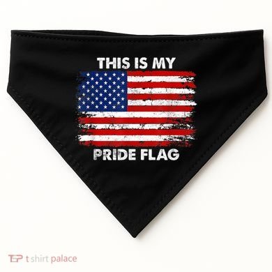 This Is My Pride Flag USA American USA-Made Doggie Bandana