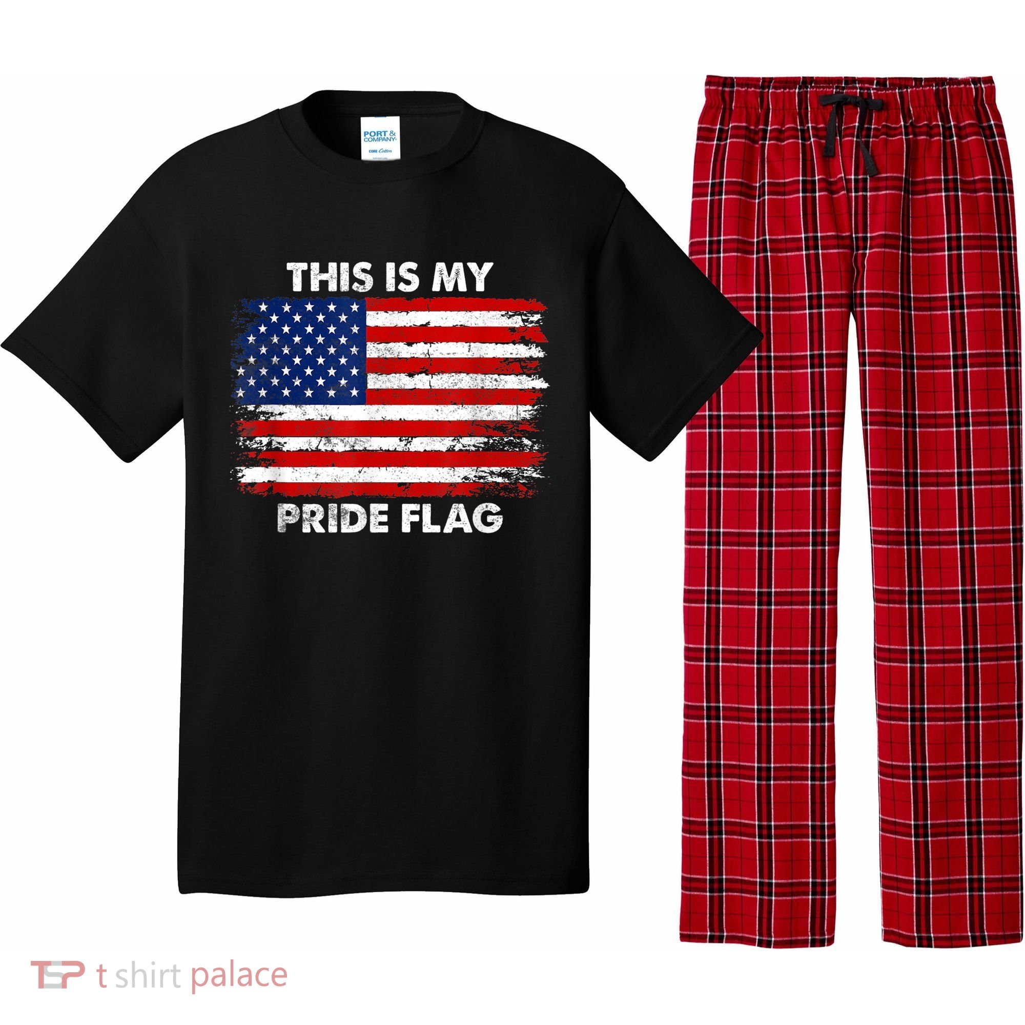 This Is My Pride Flag USA American Pajama Set