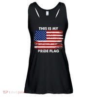 This Is My Pride Flag USA American Ladies Essential Flowy Tank thumb 0