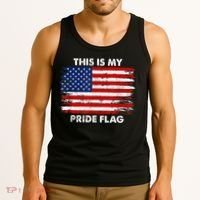 This Is My Pride Flag USA American Tank Top thumb 3