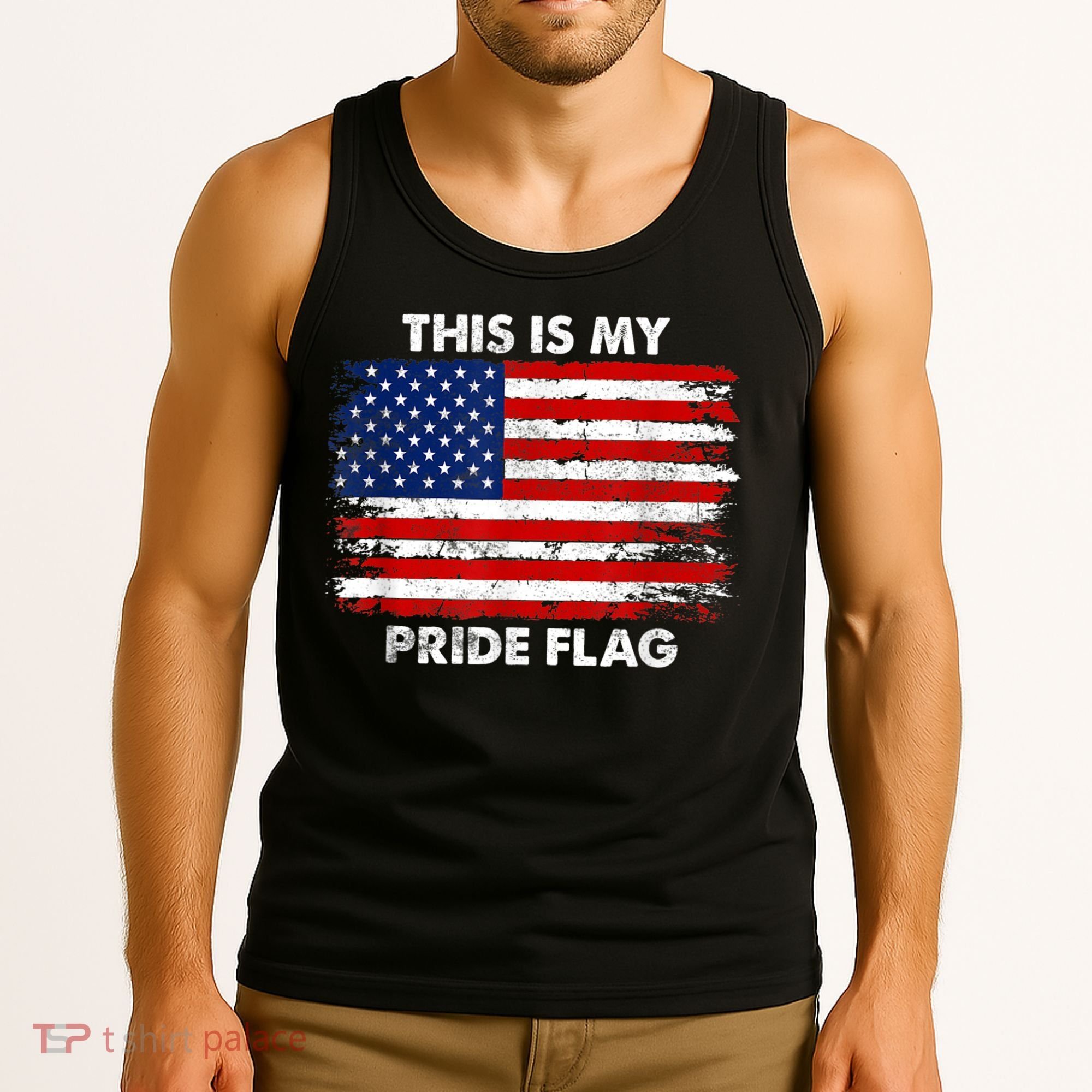 This Is My Pride Flag USA American Tank Top